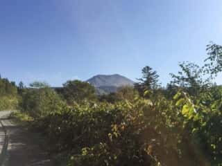 旭岳を望む