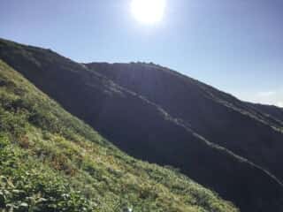 観光新道登山道からの景色