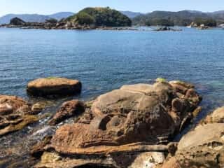 海岸の岩場
