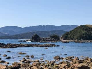 海岸の岩場