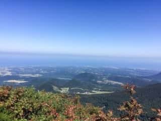 大山登山道からの景色