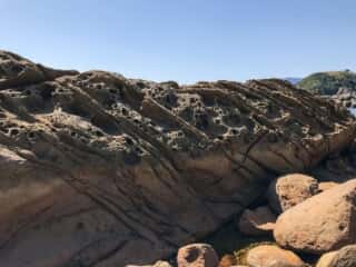 海岸の岩場