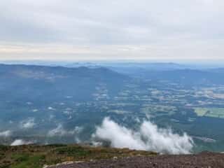 岩手山登山道からの景色