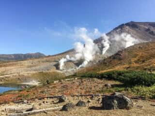旭岳登山道からの展望