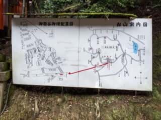 伏見稲荷大社　お山案内図
