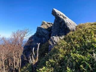 鶴石、亀石そばの岩場