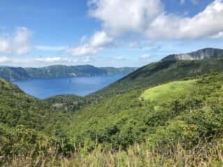 摩周岳登山道からの景色