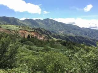 砂防新道 登山道からの景色