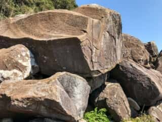 海岸の岩場