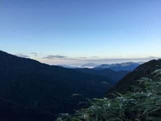 観光新道登山道からの景色