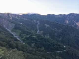 観光新道登山道からの景色