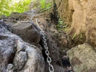妙義山 登山道 鎖場