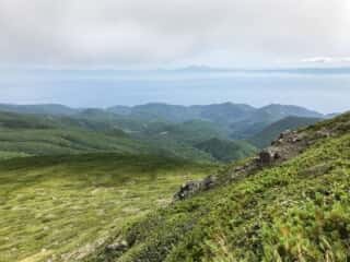 羅臼岳登山道からの景色