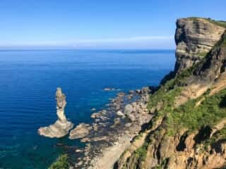 女郎子岩　北海道積丹郡