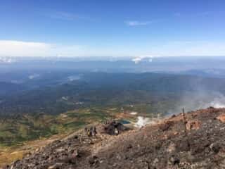 旭岳登山道からの展望