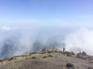 高千穂峯登山道からの景色