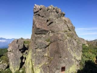 妙高山の巨石