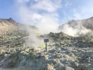 硫黄山の光景
