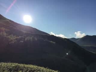 観光新道登山道からの景色