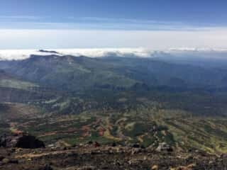 旭岳登山道からの展望