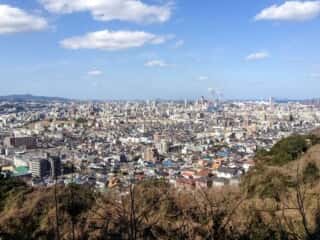 足立山から小倉市を望む
