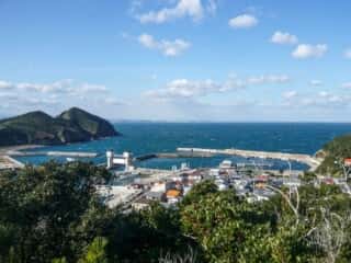 伊島の自然 伊島の山道からの景色