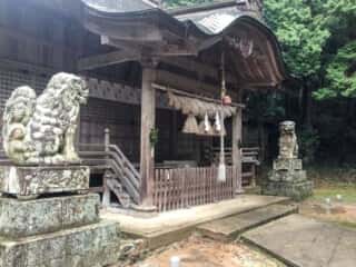 波波伎神社　拝殿