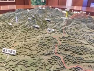 高千穂峯 周辺地形図模型