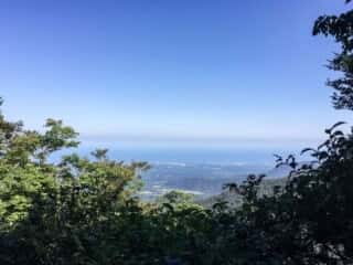 大山登山道からの景色