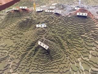 高千穂峯 周辺地形図模型