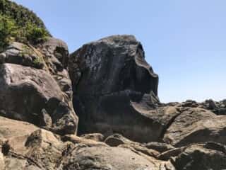 海岸の岩場