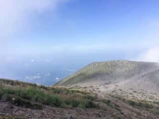 高千穂峯登山道からの景色