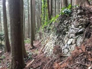 若杉山遺跡の積石段