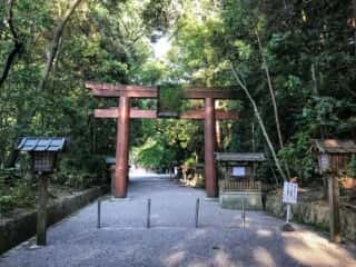 石上神宮 鳥居と参道