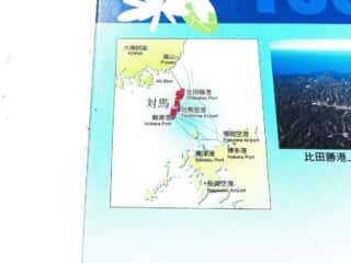 対馬の地図