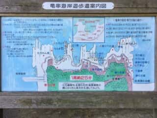 竜串海岸遊歩道案内図