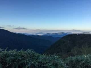 観光新道登山道からの景色