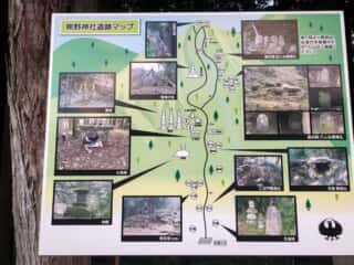 熊野神社遺跡マップ