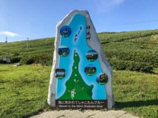 神威岬 風に吹かれてしゃこたんブルー