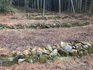 竹ヶ島の中心にある7段のテラス