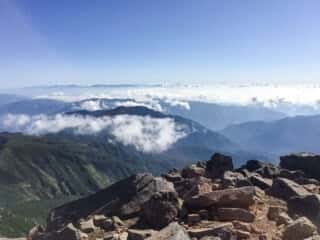 白山頂上からの景色