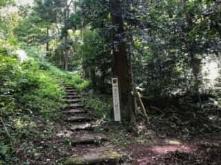 羽衣石へ行く途中の八幡さんへの道