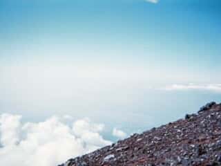 富士山登山道 富士山登山道 八合目の景色