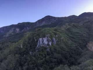 観光新道登山道からの景色