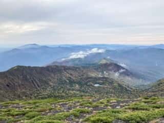 岩手山登山道からの景色