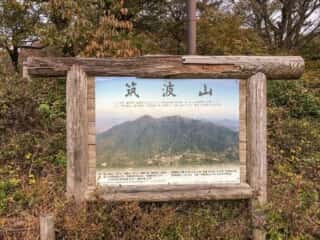 筑波山の看板