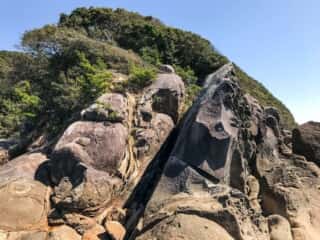 海岸の岩場