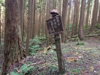 山上ヶ岳（大峯山）登山道