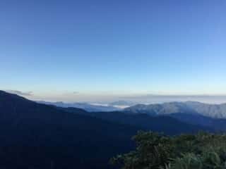 観光新道登山道からの景色