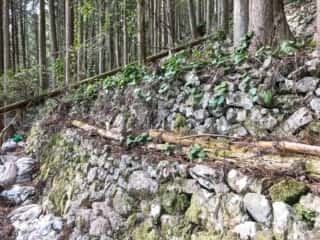 若杉山遺跡の積石段
